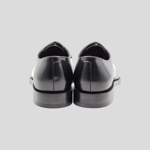 Celine Leather Lace-Up Derby Shoes Black Size 39 - Picture 5 of 8